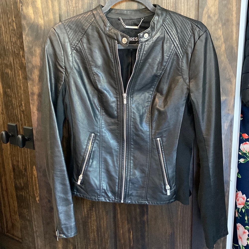 Express pleather jacket small